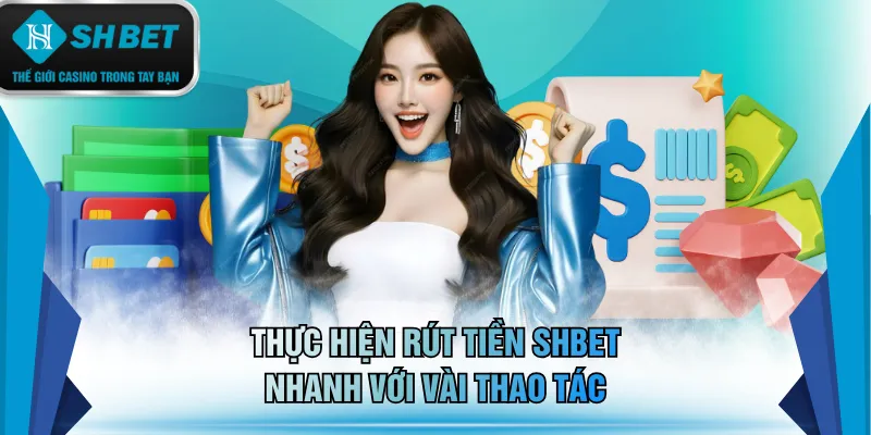 Thực hiện rút tiền SHBET nhanh với vài thao tác